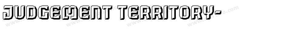 Judgement Territory字体转换